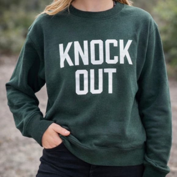 Banana Republic Tops - Banana Republic Knock Out‎ Crewneck Sweatshirt Dark Green Women's Small